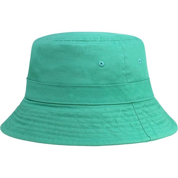 Accessories - EVERYDAY Cotton Style Bucket Hat Unisex Ocean Blue